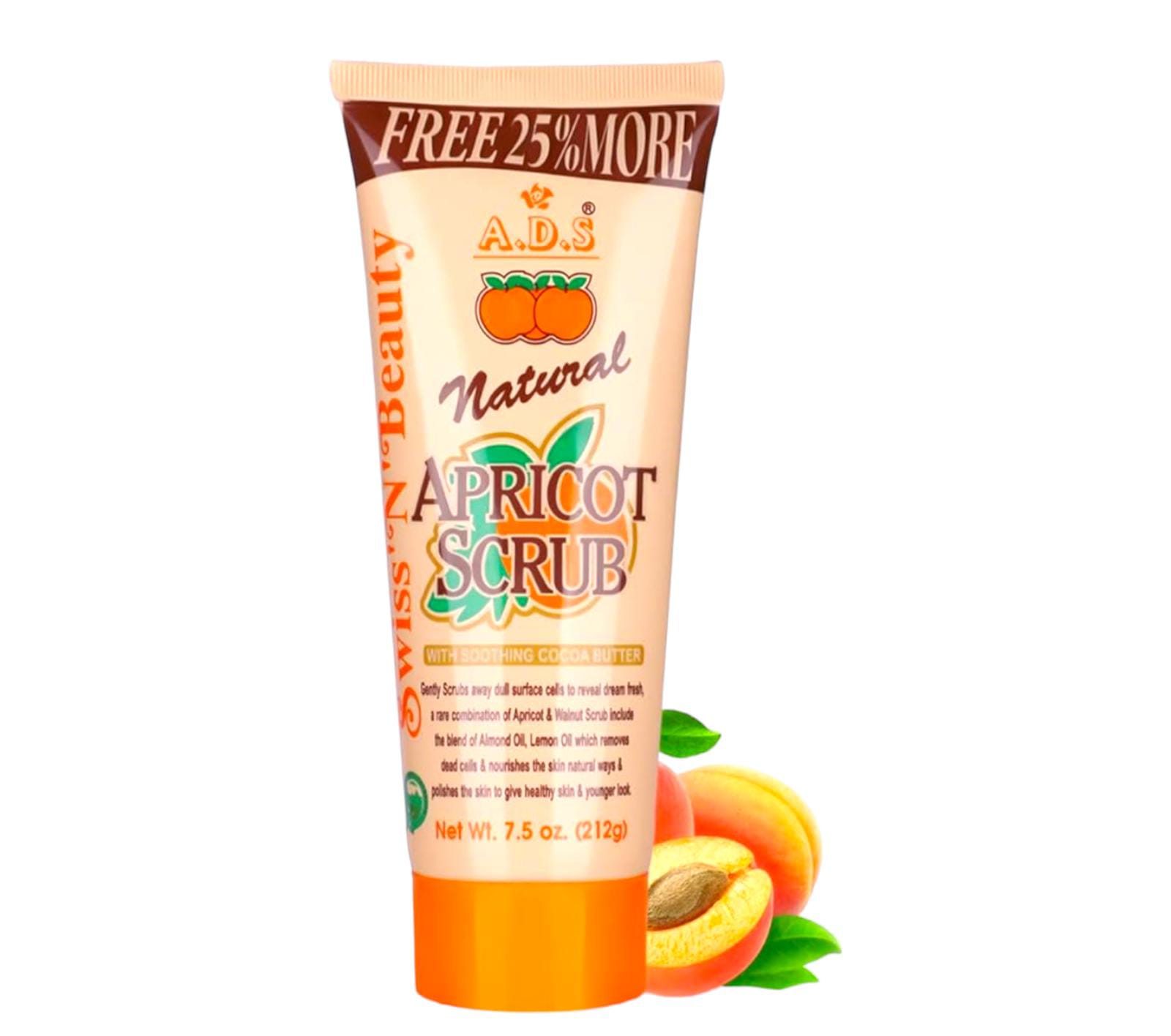  Natural Apricot with Soothing cocoa Butter Scrub 